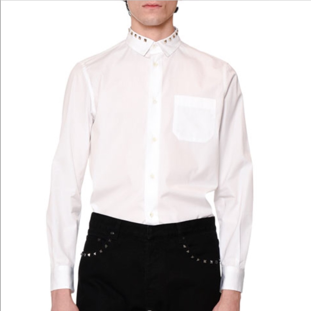 Valentino Rockstud Collar Shirt